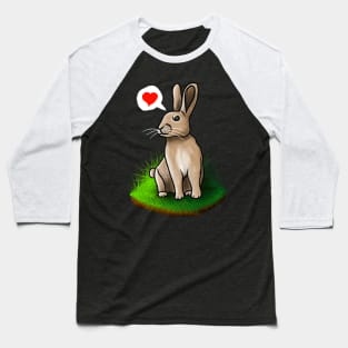 Cute rabbit show some love to everyone Baseball T-Shirt